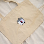 Load image into Gallery viewer, Rice Cooker Embroidered Large Tote - Ni De Mama Chinese Clothing
