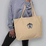 Load image into Gallery viewer, Rice Cooker Embroidered Large Tote - Ni De Mama Chinese Clothing
