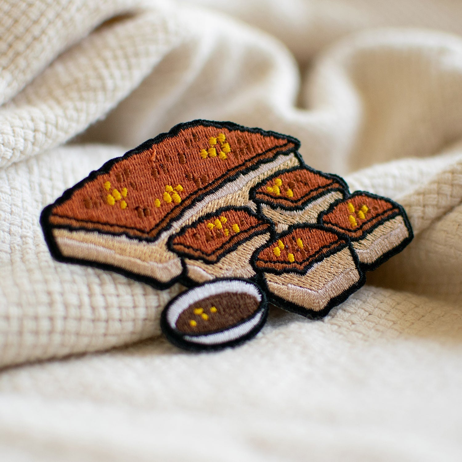 Roast Pork Embroidered Patch - Ni De Mama Chinese Clothing