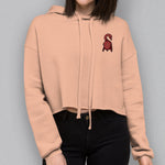 Load image into Gallery viewer, Roasted Duck Embroidered Crop Hoodie - Ni De Mama Chinese Clothing
