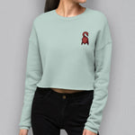 Load image into Gallery viewer, Roasted Duck Embroidered Crop Sweatshirt - Ni De Mama Chinese Clothing
