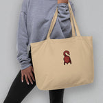 Load image into Gallery viewer, Roasted Duck Embroidered Large Tote - Ni De Mama Chinese Clothing
