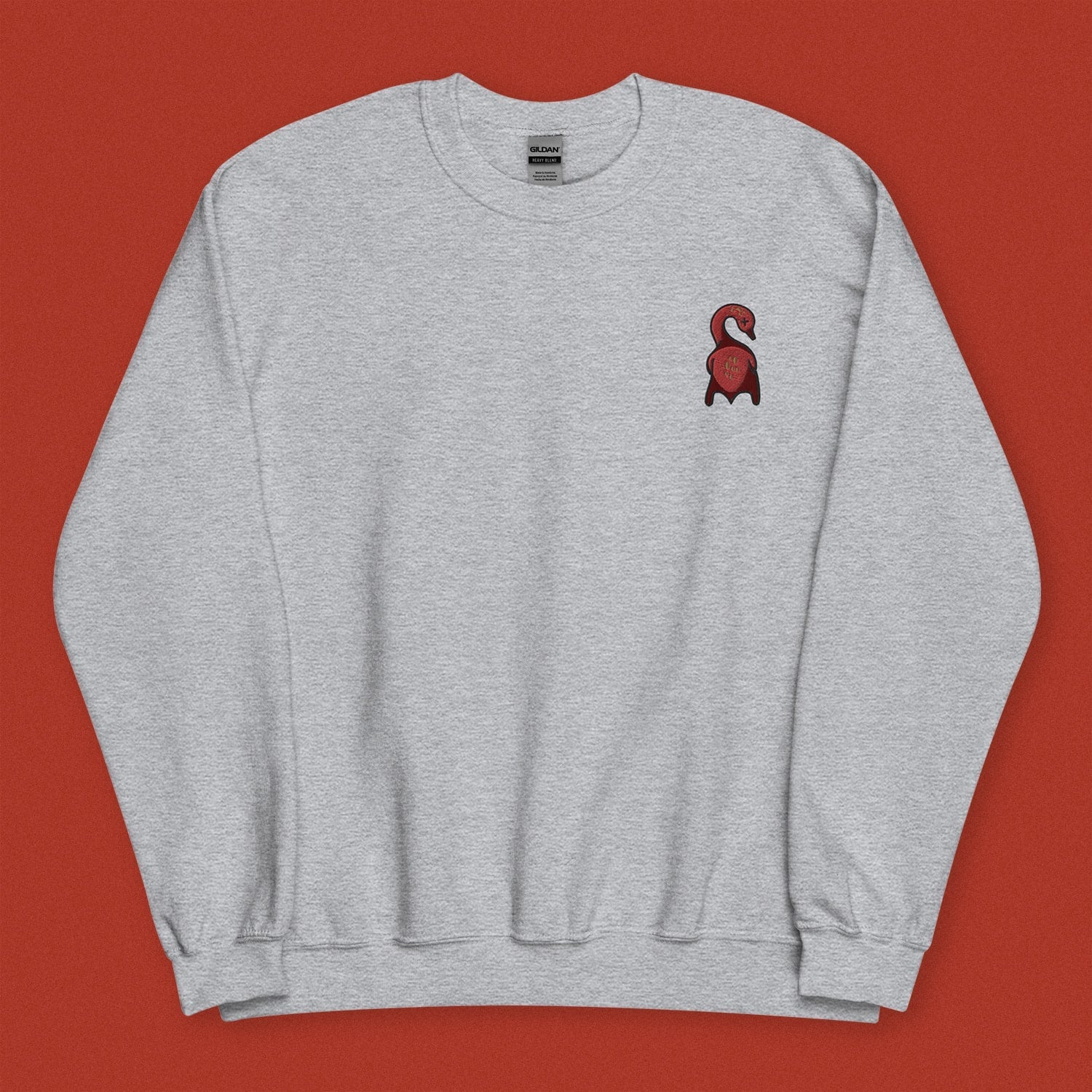 Roasted Duck Embroidered Sweatshirt - Ni De Mama Chinese Clothing