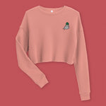 Load image into Gallery viewer, Seductive Daikon Radish Embroidered Crop Sweatshirt - Ni De Mama Chinese Clothing
