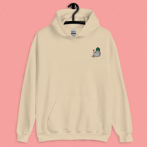 Seductive Daikon Radish Embroidered Hoodie - Limited Valentine's Edition - Ni De Mama Chinese - Inspired Clothing | Soft Cream , S