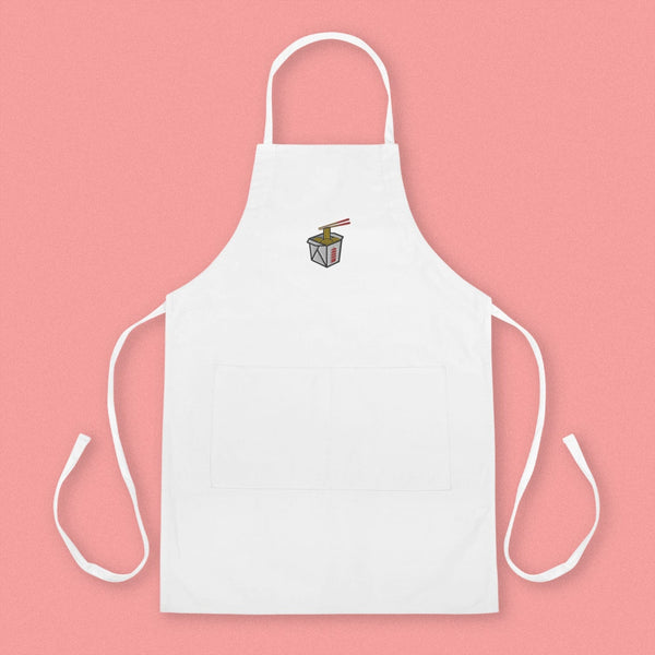 Takeout Box Embroidered Apron - Ni De Mama Chinese Clothing