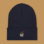 Load image into Gallery viewer, Takeout Box Embroidered Beanie - Ni De Mama Chinese Clothing
