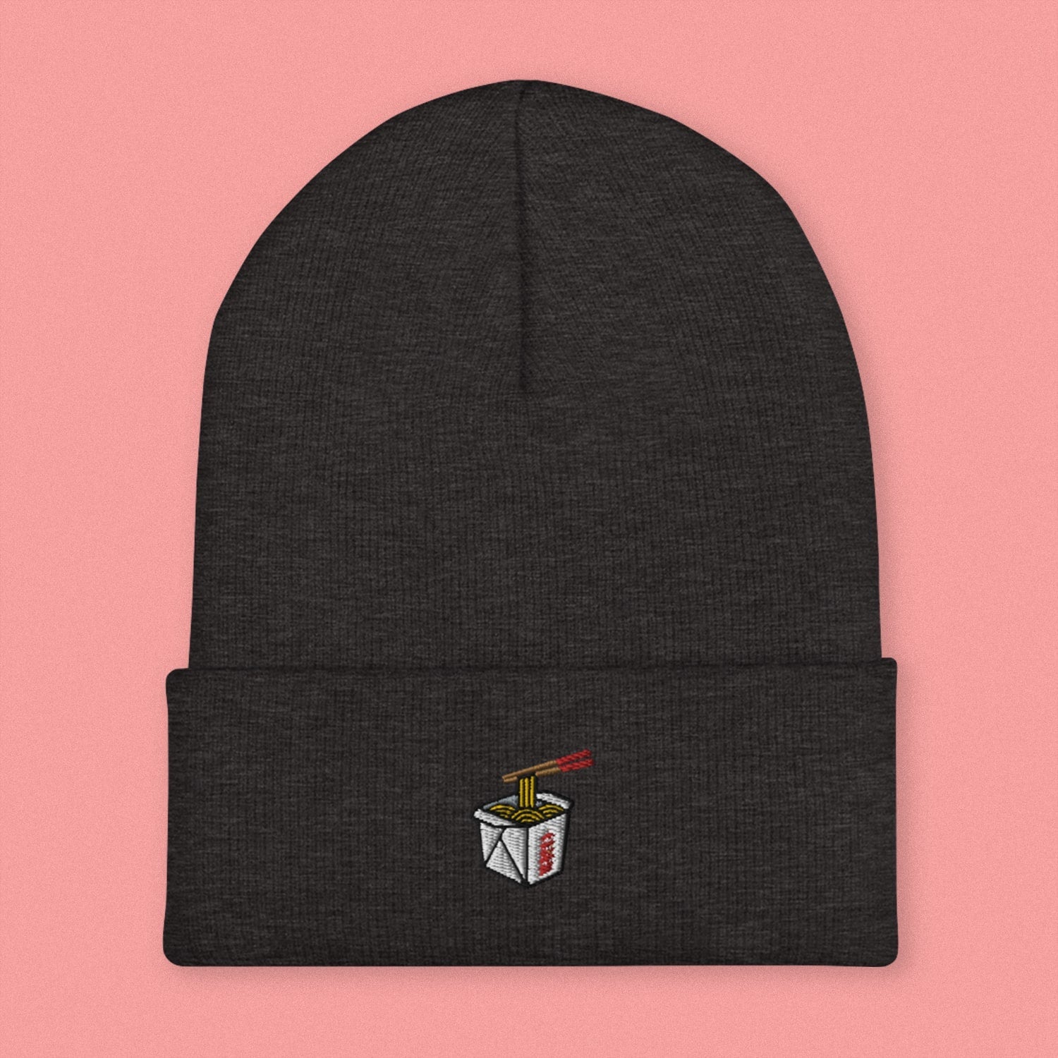 Takeout Box Embroidered Beanie - Ni De Mama Chinese Clothing