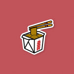 Load image into Gallery viewer, Takeout Box Vinyl Sticker - Ni De Mama Chinese Clothing
