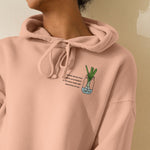 Load image into Gallery viewer, &quot;The Green Onion That Sprouts&quot; Crop Hoodie - Ni De Mama Chinese Clothing
