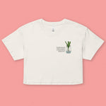 Load image into Gallery viewer, &quot;The Green Onion That Sprouts&quot; Crop T-Shirt - Ni De Mama Chinese Clothing

