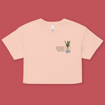 Load image into Gallery viewer, &quot;The Green Onion That Sprouts&quot; Crop T-Shirt - Ni De Mama Chinese Clothing
