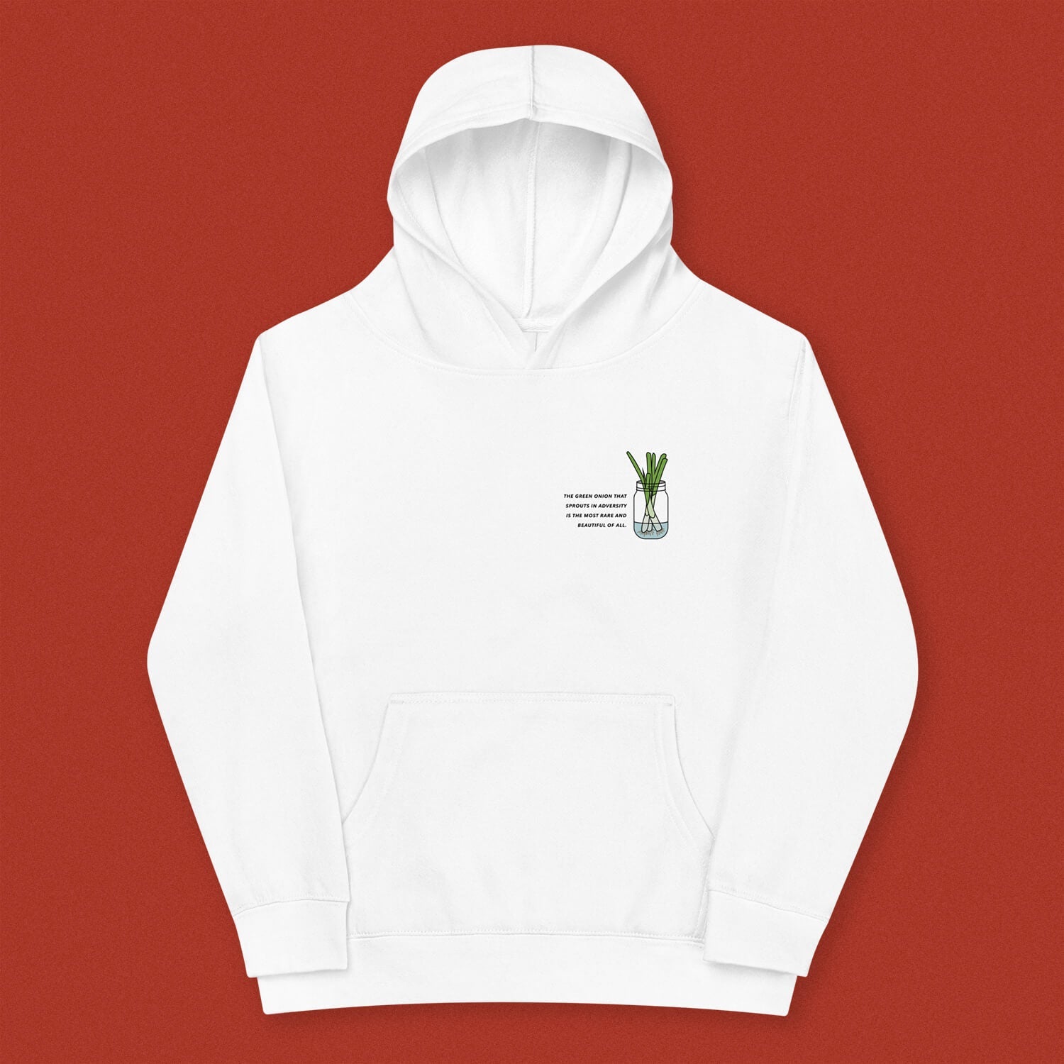 "The Green Onion That Sprouts" Kids Hoodie - Ni De Mama Chinese Clothing