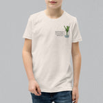 Load image into Gallery viewer, &quot;The Green Onion that Sprouts&quot; Kids T-Shirt - Ni De Mama Chinese - Inspired Clothing | White , S
