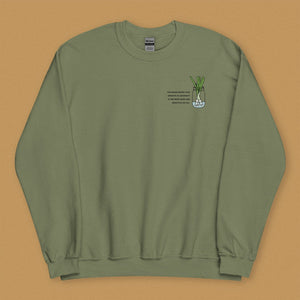 "The Green Onion That Sprouts" Sweatshirt - Ni De Mama Chinese Clothing