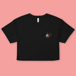 Load image into Gallery viewer, Xiao Long Bao Embroidered Crop T-Shirt - Ni De Mama Chinese Clothing

