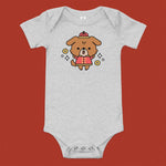 Load image into Gallery viewer, Year of the Dog Baby Onesie - Ni De Mama Chinese Clothing
