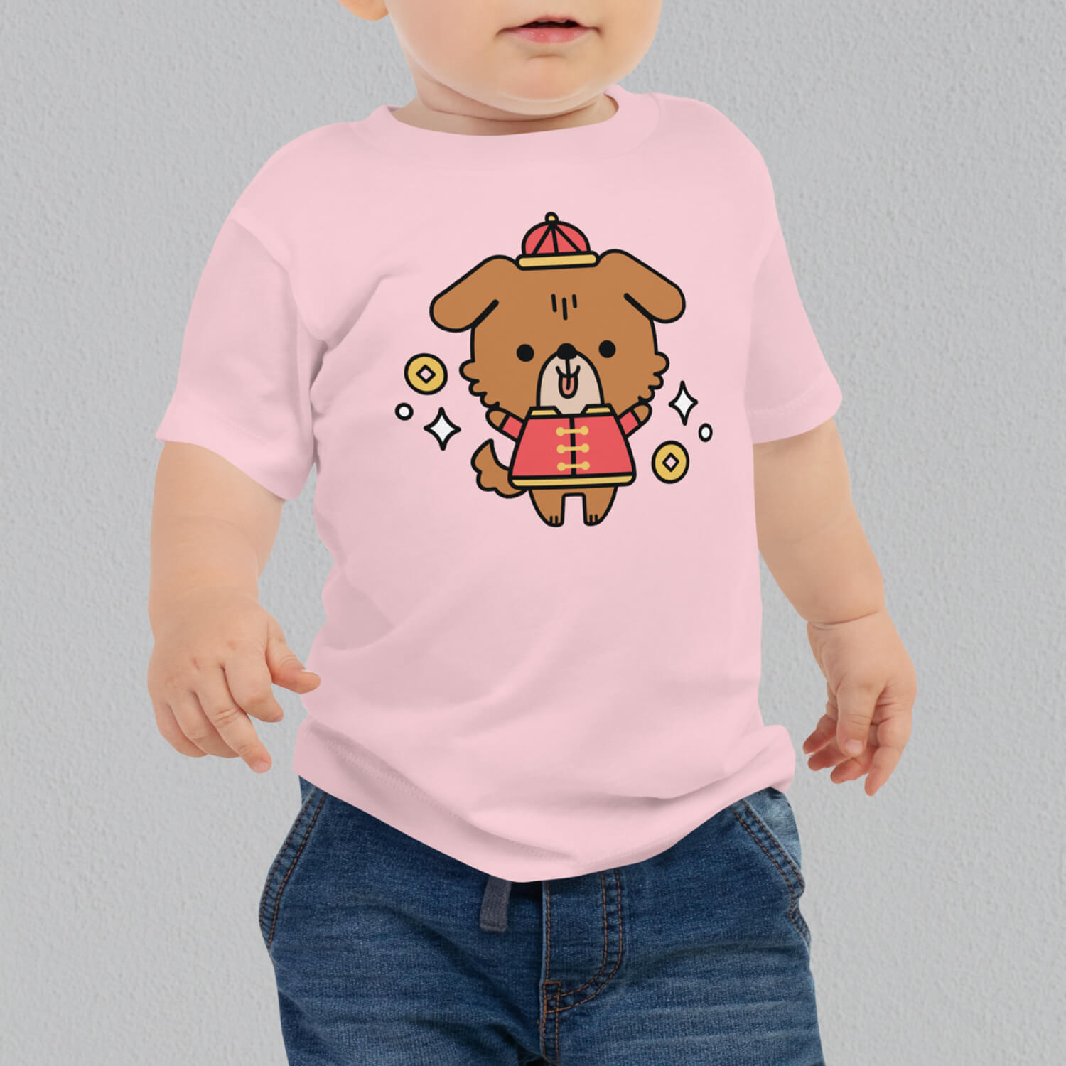 Year of the Dog Baby T-Shirt - Ni De Mama Chinese - Inspired Clothing | Black , 6 - 12m