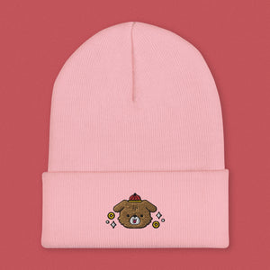 Year of the Dog Embroidered Beanie - Ni De Mama Chinese Clothing