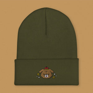 Year of the Dog Embroidered Beanie - Ni De Mama Chinese Clothing