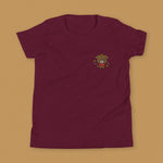 Load image into Gallery viewer, Year of the Dog Embroidered Kids T-Shirt - Ni De Mama Chinese - Inspired Clothing | Maroon , S
