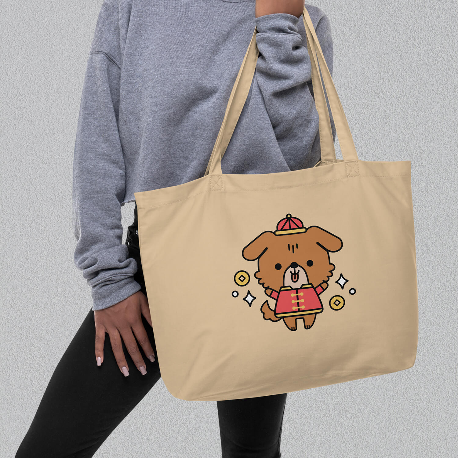 Year of the Dog Large Tote - Ni De Mama Chinese Clothing