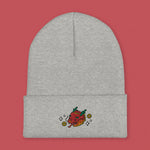 Load image into Gallery viewer, Year of the Dragon Embroidered Beanie - Ni De Mama Chinese - Inspired Clothing | Heather Grey ,
