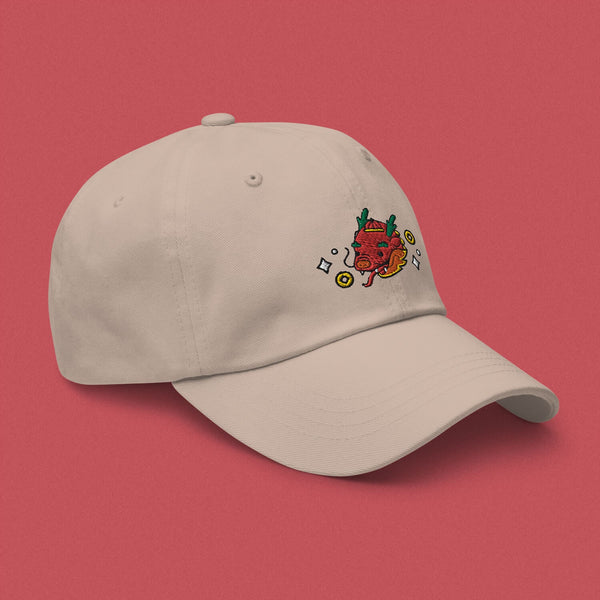 Year of the Dragon Embroidered Cap - Ni De Mama Chinese - Inspired Clothing | Canvas ,