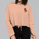 Load image into Gallery viewer, Year of the Dragon Embroidered Crop Hoodie - Ni De Mama Chinese Clothing
