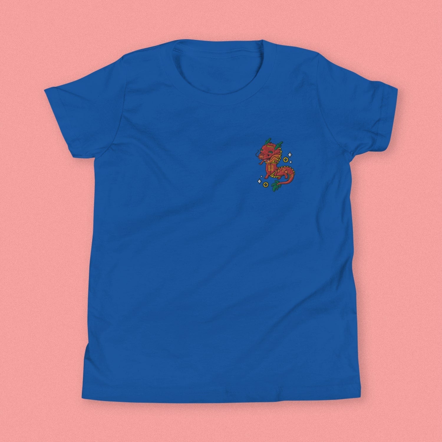 Year of the Dragon Embroidered Kids T-Shirt - Ni De Mama Chinese Clothing