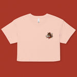 Load image into Gallery viewer, Year of the Horse Embroidered Crop T-Shirt - Ni De Mama Chinese Clothing
