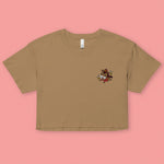 Load image into Gallery viewer, Year of the Horse Embroidered Crop T-Shirt - Ni De Mama Chinese Clothing
