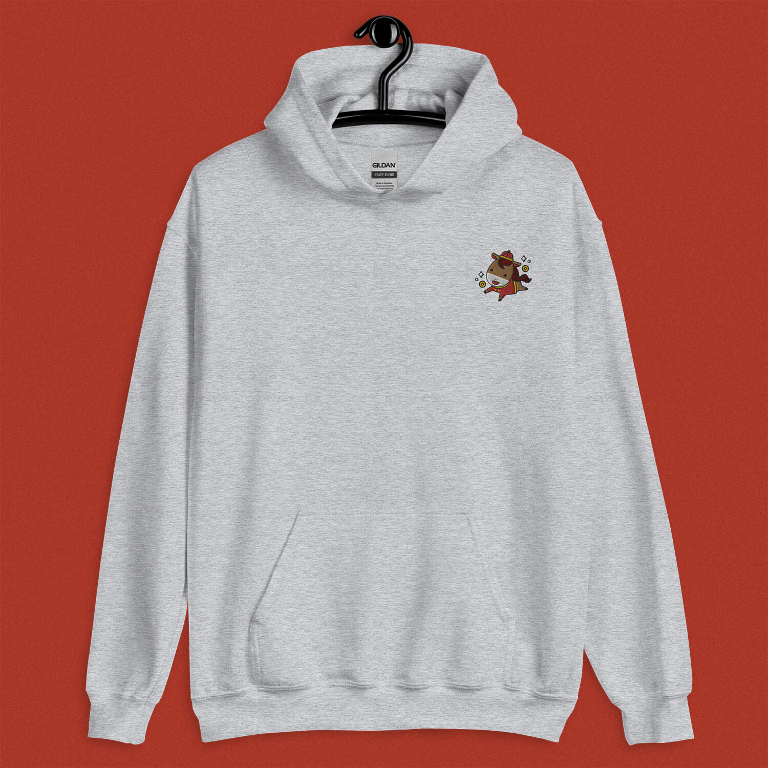 Year of the Horse Embroidered Hoodie - Ni De Mama Chinese Clothing