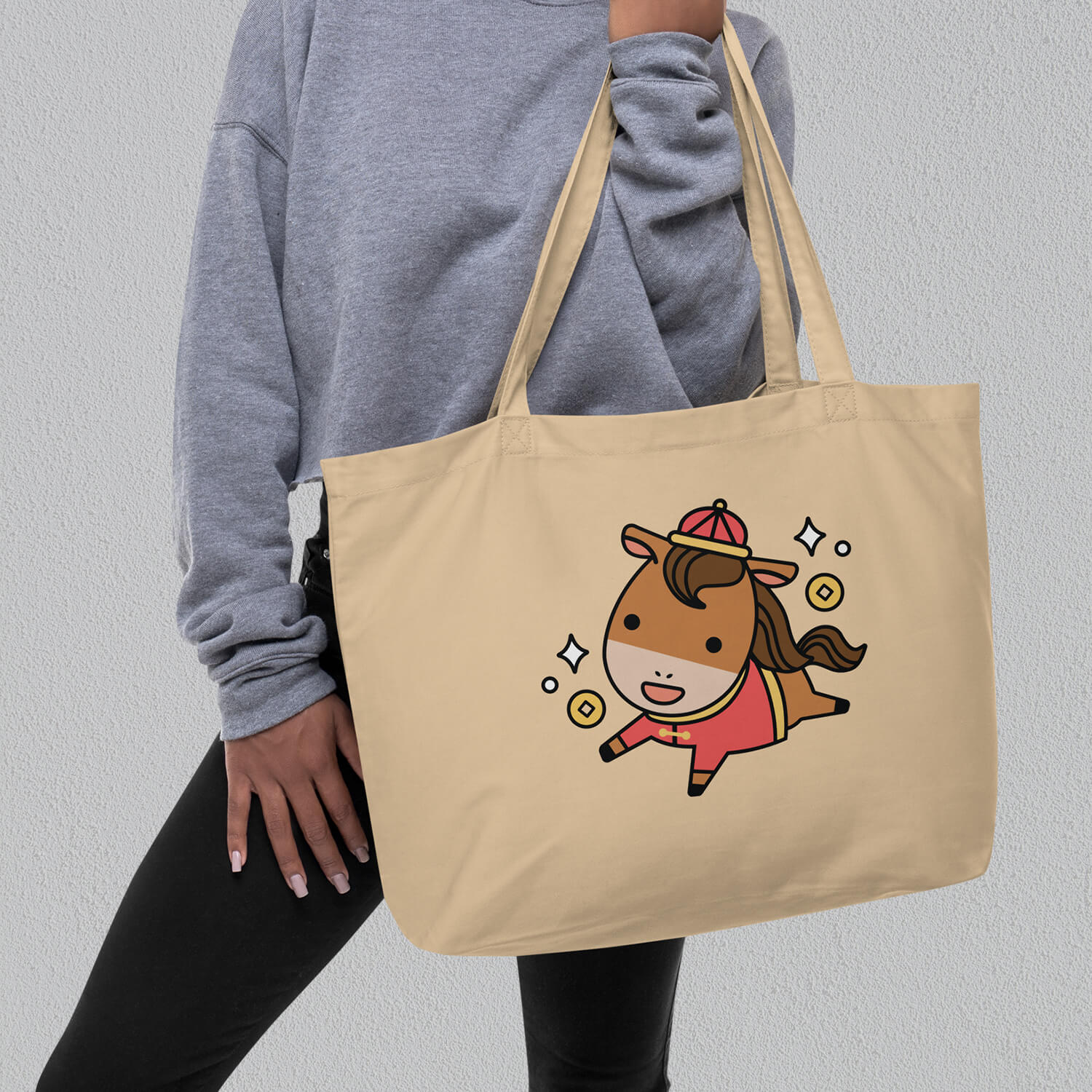 Year of the Horse Large Tote - Ni De Mama Chinese Clothing