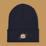 Load image into Gallery viewer, Year of the Monkey Embroidered Beanie - Ni De Mama Chinese Clothing

