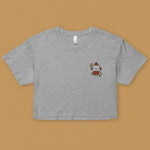 Load image into Gallery viewer, Year of the Monkey Embroidered Crop T-Shirt - Ni De Mama Chinese Clothing
