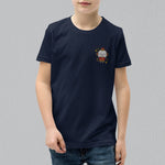 Load image into Gallery viewer, Year of the Monkey Embroidered Kids T-Shirt - Ni De Mama Chinese Clothing
