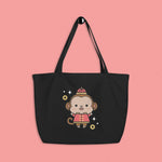 Load image into Gallery viewer, Year of the Monkey Large Tote - Ni De Mama Chinese Clothing
