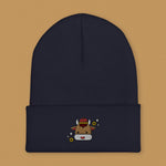 Load image into Gallery viewer, Year of the Ox Embroidered Beanie - Ni De Mama Chinese Clothing
