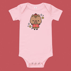 Year of the Pig Baby Onesie - Ni De Mama Chinese - Inspired Clothing | Pink , 3 - 6m