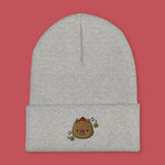 Load image into Gallery viewer, Year of the Pig Embroidered Beanie - Ni De Mama Chinese - Inspired Clothing | Heather Grey ,
