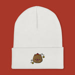 Load image into Gallery viewer, Year of the Pig Embroidered Beanie - Ni De Mama Chinese - Inspired Clothing | White ,
