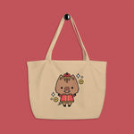 Load image into Gallery viewer, Year of the Pig Large Tote - Ni De Mama Chinese - Inspired Clothing | Canvas ,
