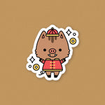 Load image into Gallery viewer, Year of the Pig Vinyl Sticker - Ni De Mama Chinese Clothing
