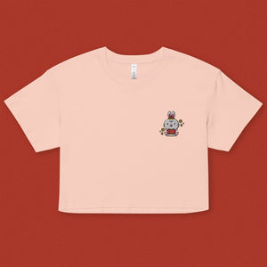 Year of the Rabbit Crop T-Shirt - Ni De Mama Chinese - Inspired Clothing | Pale Pink , XS