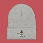 Load image into Gallery viewer, Year of the Rabbit Embroidered Beanie - Ni De Mama Chinese Clothing
