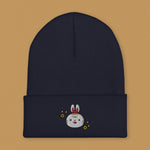Load image into Gallery viewer, Year of the Rabbit Embroidered Beanie - Ni De Mama Chinese Clothing
