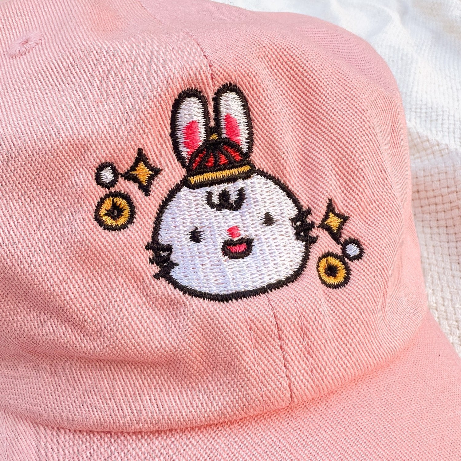 Year of the Rabbit Embroidered Cap - Ni De Mama Chinese Clothing