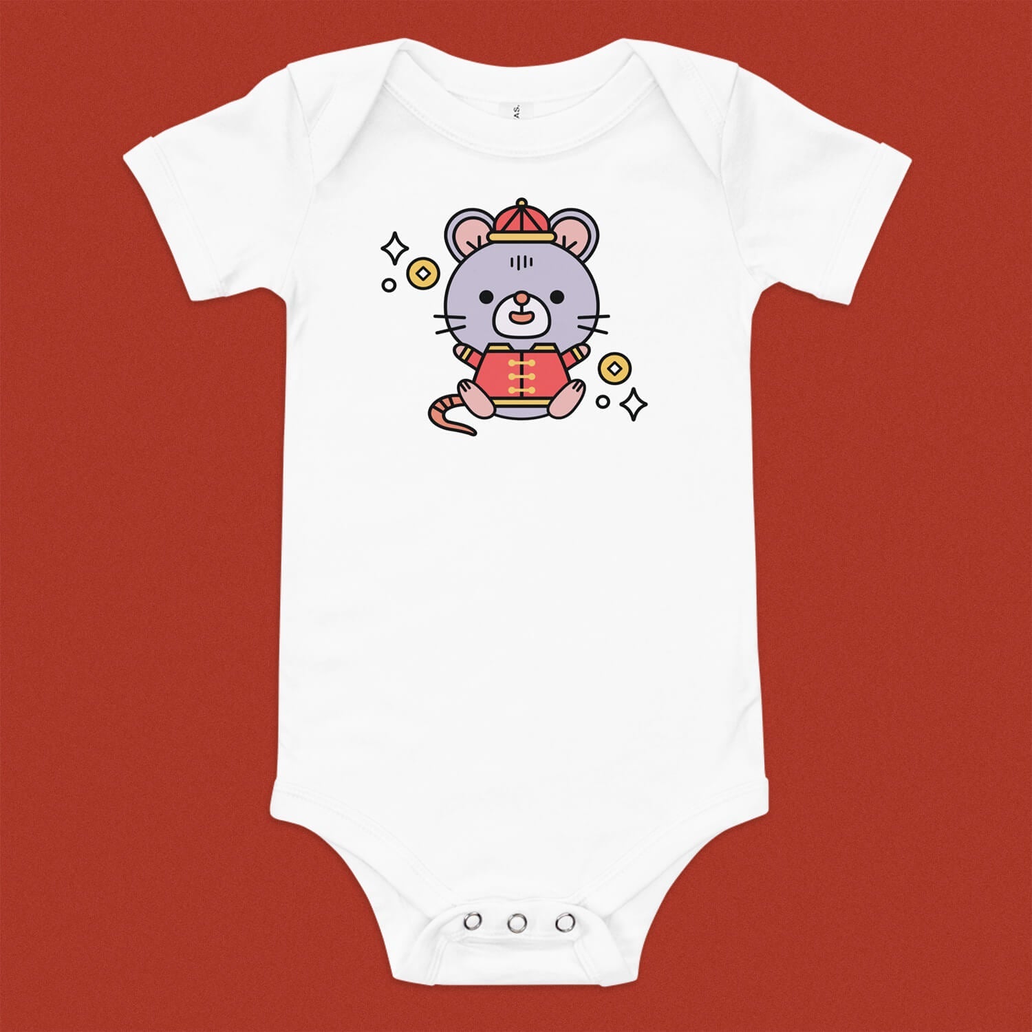 Year of the Rat Baby Onesie - Ni De Mama Chinese Clothing