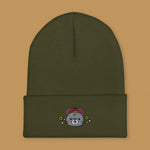 Load image into Gallery viewer, Year of the Rat Embroidered Beanie - Ni De Mama Chinese Clothing
